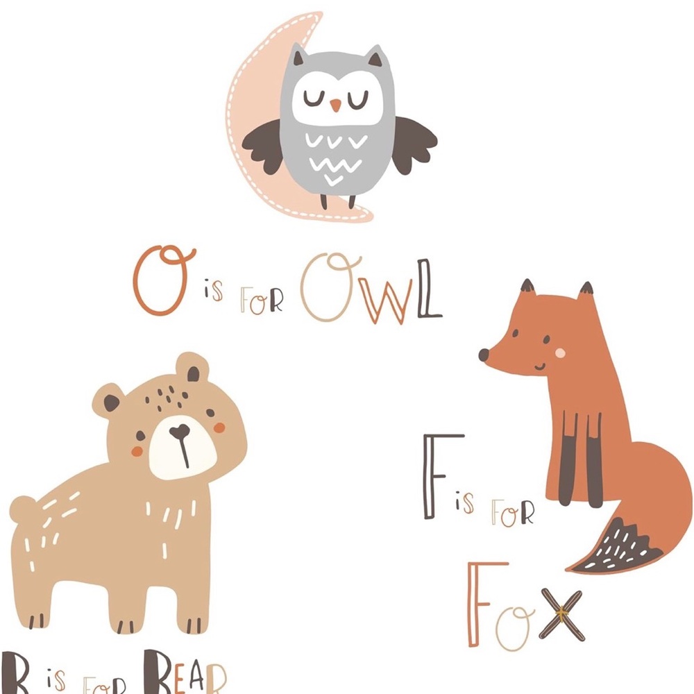 Bedtime Originals Alphabet Animal Nursery Set Bundle - Picture 5 of 9